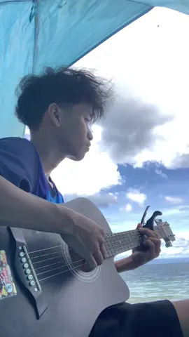 🌊 🌊🌊 🎸 #guitar #fyp #guitarcover #beach 