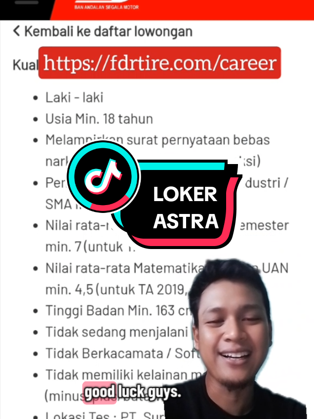 Info loker operator produksi dan operator forklift PT Suryaraya rubberindo atau FDR #infoloker #kulipabrik #kulipabrikcikarang #kulipabrikkarawang #cikarangpeople  