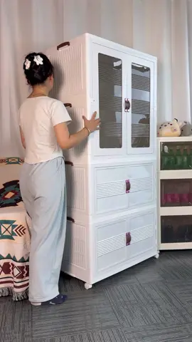 I also got the wardrobe of my dreams!! #FoldableWardrobe #FoldableCabinet #Cabinet #ANTBOX#portablewardrobe 