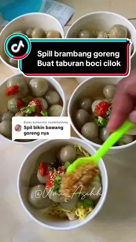 Membalas @sembilanlima Aku tidak pernah buat brambang goreng biasanya beli langsung bun 🥰 #bawanggoreng #brambanggoreng #basoaci #fyp #fypage 