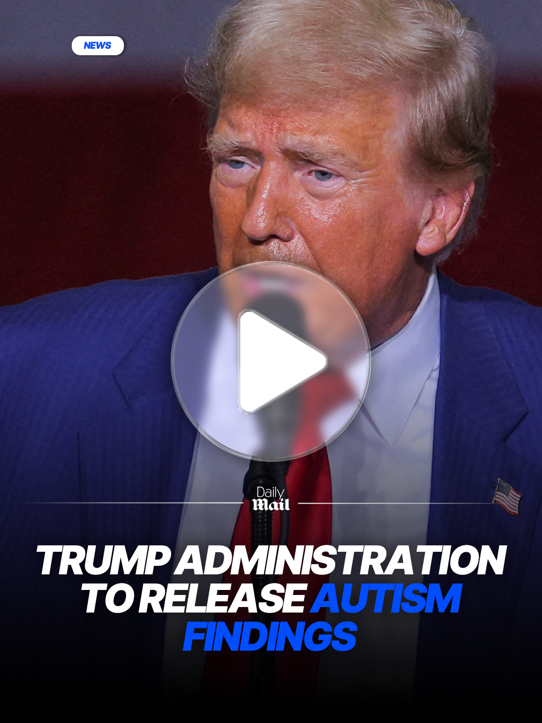 Trump has announced that his administration will make a statement about his government's autism findings on Monday. The Wall Street Journal reported this month that Health Secretary Robert F. Kennedy Jr. plans to announce that use of Tylenol by pregnant women is potentially linked to autism, contrary to medical guidelines that say it is safe to use. #president #trump #autism #health #rfkjr
