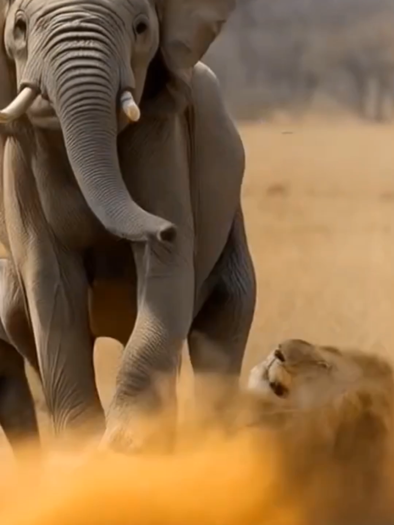 elephant lion competition #wildanimals #wildlife #foryou 