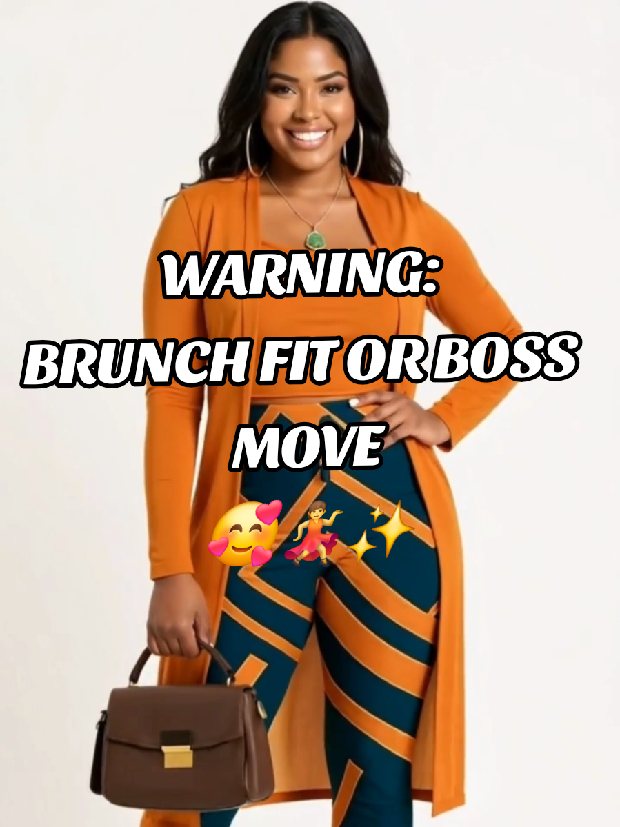 3-piece combo set—sleek cardigan, fitted top, and bold print leggings. #coordset  #comboset  #ootd2025  #boldandbeautiful #effortlessstyle 