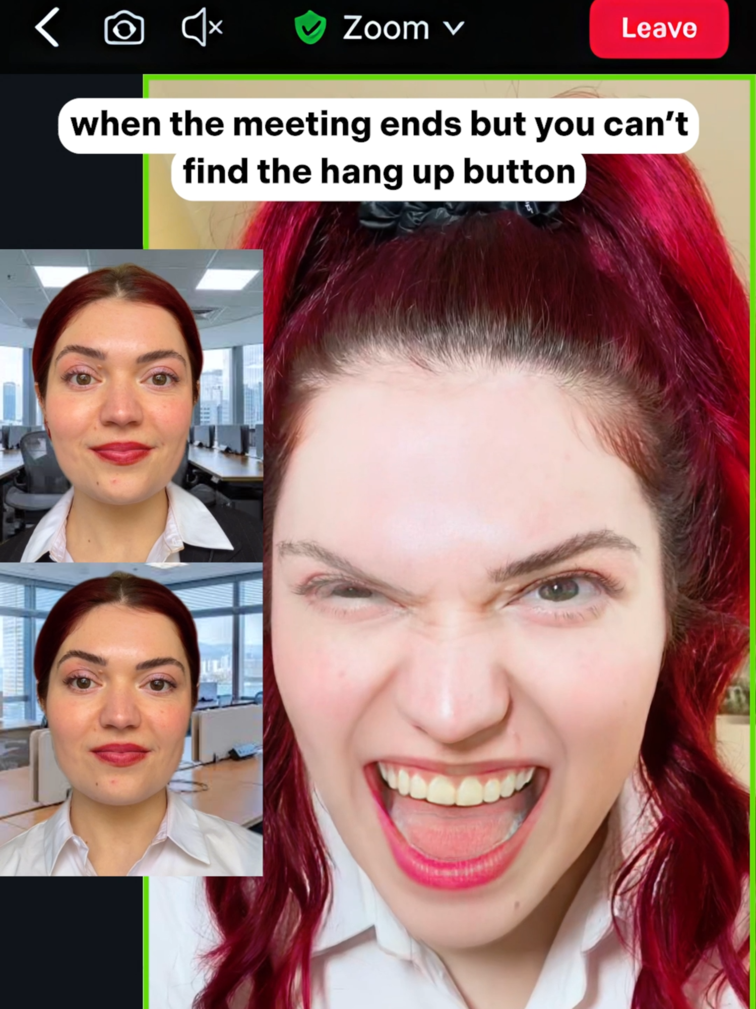 where is Madonna when we need her #pov #relatable #awkwardmoments #cringe #comedyvideo #skit #sketch #funny #girlthings #relatablehumor #jobinterview #workfromhome #zoomcall