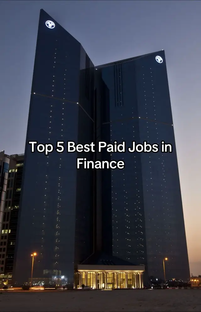 Part 1 | Top 5 Careers in Finance #Finance #investment #privatequity #financejobs #viral 