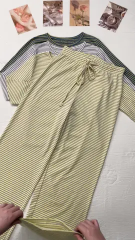 Don’t ask me why the price has dropped so much!!😭😭 #Striped #LongSleeve   #Pants  #TwopieceSet  #dealsforyoudays