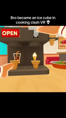Bro became an ice cube in Cooking clash VR #vrgames #quest3 #quest2 #cookingclash #cooking 