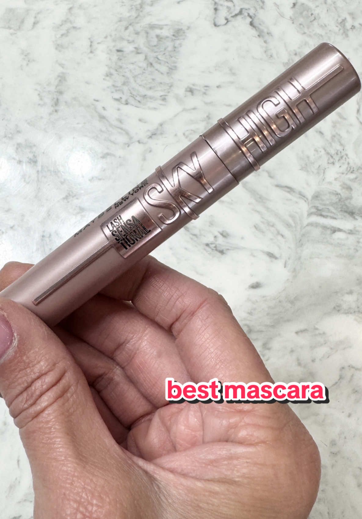 finally , a budget friendly tube of mascara that actually works! maybelliene’s sky high is where it’s at when it comes to reasonably priced mascara that makes your lashes look amazing! #mascara #maybelline #makeup #BeautyTok #creatorsearchinsights 