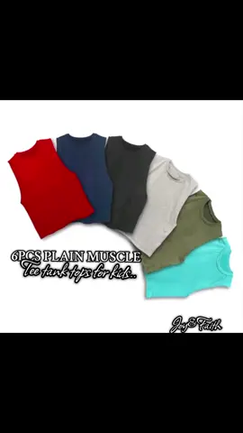 6pcs PLAIN MUSCLE tee tank tops for kids😍 check out na mga mommies ☺️👇👇👇 #plainmuscleteesandoforkids  #fyppppppppppppppppppppppp  #newafffilateintiktokshop❤️🙏  #ordernow🛍️ 