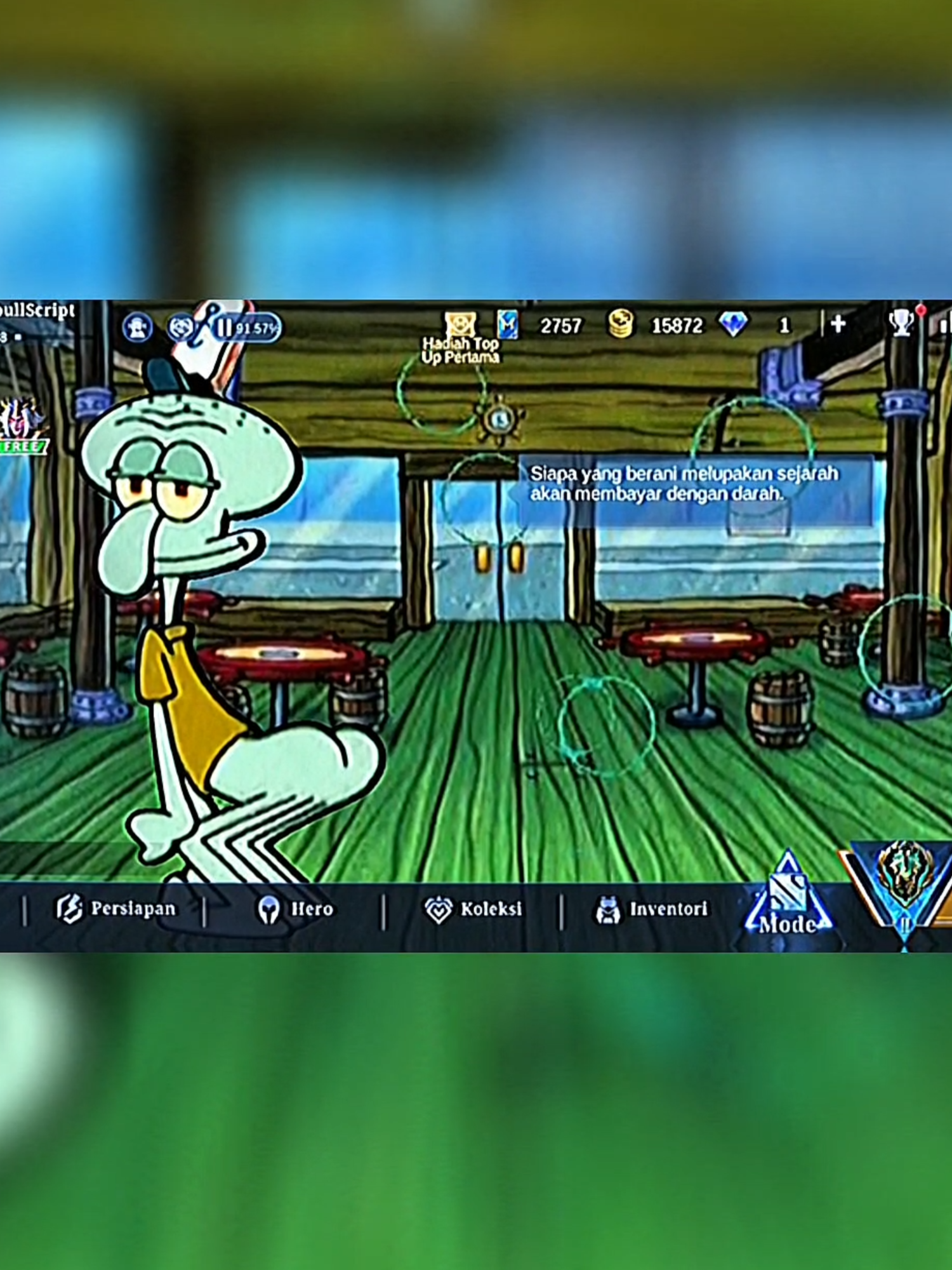 Mlbb Squidwards interface #mlbbindonesia #mlbbobsidia