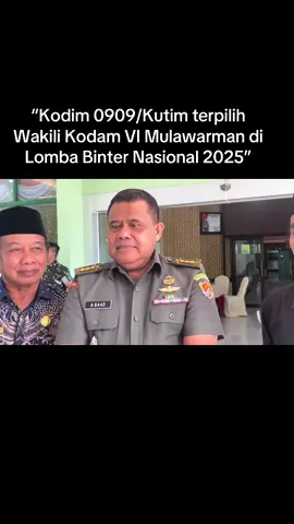 “Ketua tim penilai Markas Besar Angkatan Darat, Kolonel Inf A. Saad Miyanta, tiba di Makodim 0909/Kutai Timur pada Jumat, 19 September 2025 bersama rombongan. Kedatangan mereka disambut Dandim Letkol Arh Ragil Setyo, Ketua DPRD Kutim Jimi, Asisten Administrasi Umum Setkab Sudirman Latief, dan jajaran Kodim. Tahun 2025, Kodim 0909/Kutim menorehkan prestasi membanggakan dengan terpilih mewakili Kodam VI/Mulawarman dalam Lomba Pembinaan Teritorial tingkat pusat. Kita semua mendoakan Kodim 0909/Kutim sukses meraih juara nasional.” #Kodim0909Kutim #LombaBinter2025 #TNIAD #KutaiTimur #LiputanKutim