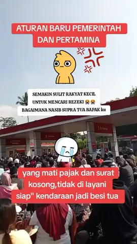 Semakin kesini bukan sejahtera tapi semakin sengsara rakyat..😒 #demo #pajakkendaraan #spbupertamina 