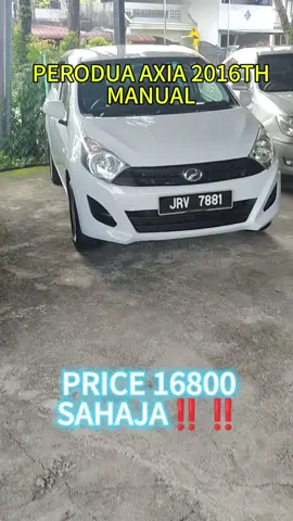 PERODUA AXIA 1.0 2016TH MANUAL PRICE 16800 #malaysia #usedcar 