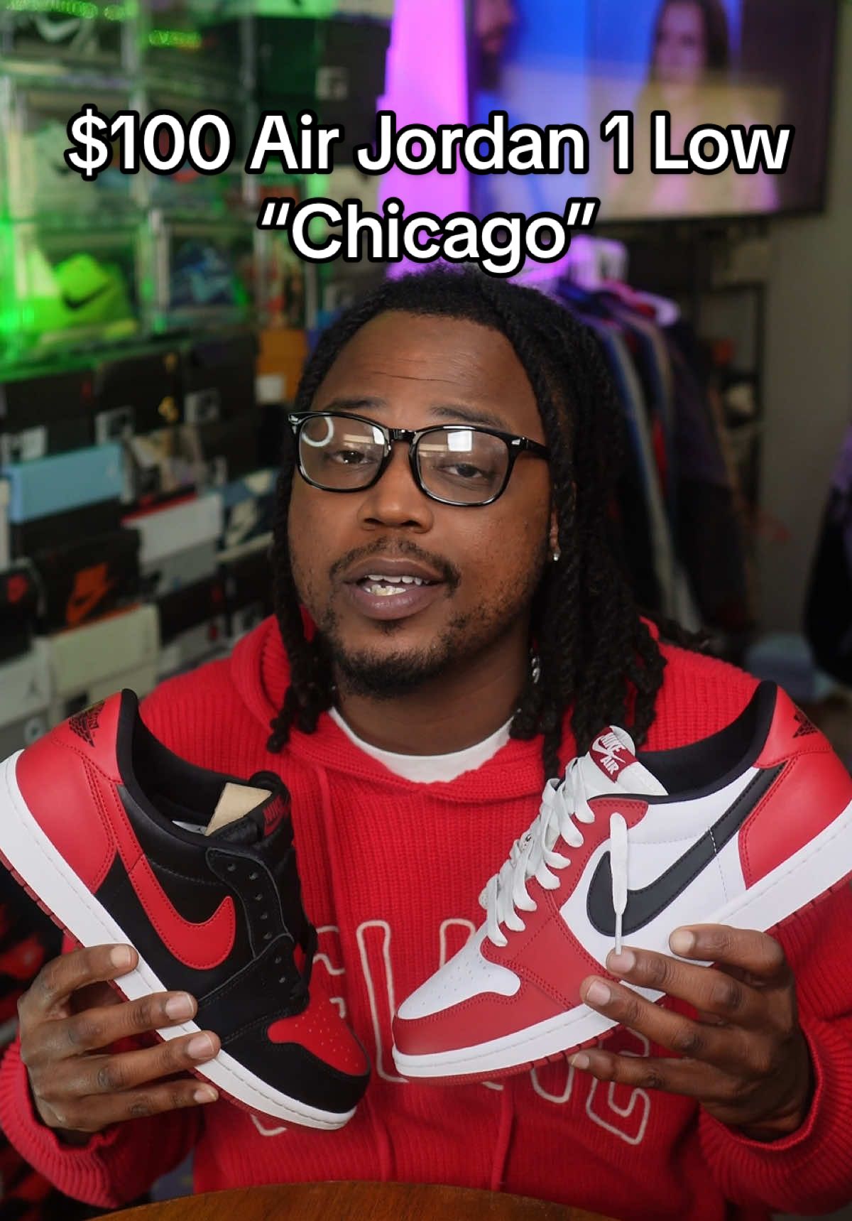 $100 Air Jordan 1 Low “Chicago” 🤯🔥 @Nicole.bear6 💕 #Jordan1 #Jordan #Sneakers #Shoes #Sneakerhead 