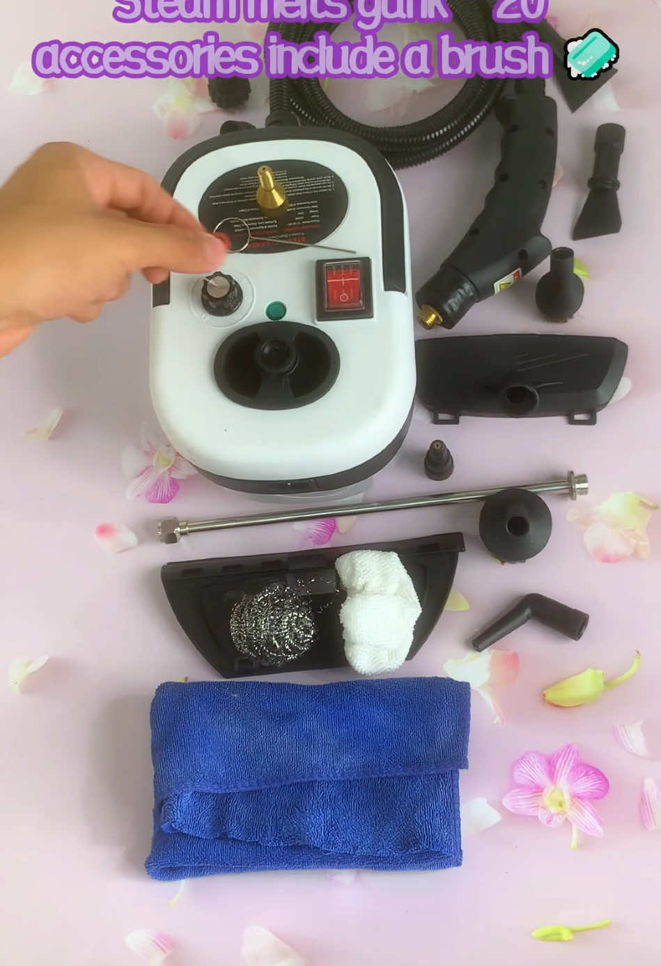 🌳 🍔 $60 OFF! Grill grates caked with char? Brushing’s useless? Steam melts gunk—20 accessories include a brush 🧼#TikTokShopBlackFriday #steamcleaner#cleanhome#bathroomcleaning#tiktokshop