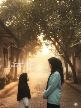 trand yang lagi viral tutorialnya: 1. pergi ke laman google 2. kemudian klik google gemini ai 3. pilih 2 foto yang ingin di edit [foto dewasa kalian dan foto masa kecil kalian atau semacamnya] 4. kemudian salin teks prompt di bawah ini : Buat dua orang tersebut seolah olah bertemu di sebuah gang perumahan jadul terdapat pohon mangga besar, buat viewnya dari samping yang menampilkan mereka berdua dari samping. buat mereka berjarak berjauhan namun melihat ke satu sama lain. buat seperti nuansa sore hari golden hour, buat mereka berdiri sejajar berhadapan dan pandangan si anak sedikit keatas melihat orang itu, dan tangan orang dewasa memegang kepala si anak itu. buatlah wajah semirip mungkin.  5. terakhir, tinggal menunggu saja haslinya, jangan lupa untuk di coba trus yaa sampe sesuai seperti keinginan karena terkadang muka nya beda. semoga bermanfaan jagan lupa like, komen and share  #capcut #trendgeminia  #geminiai #masukberanda #fyp 
