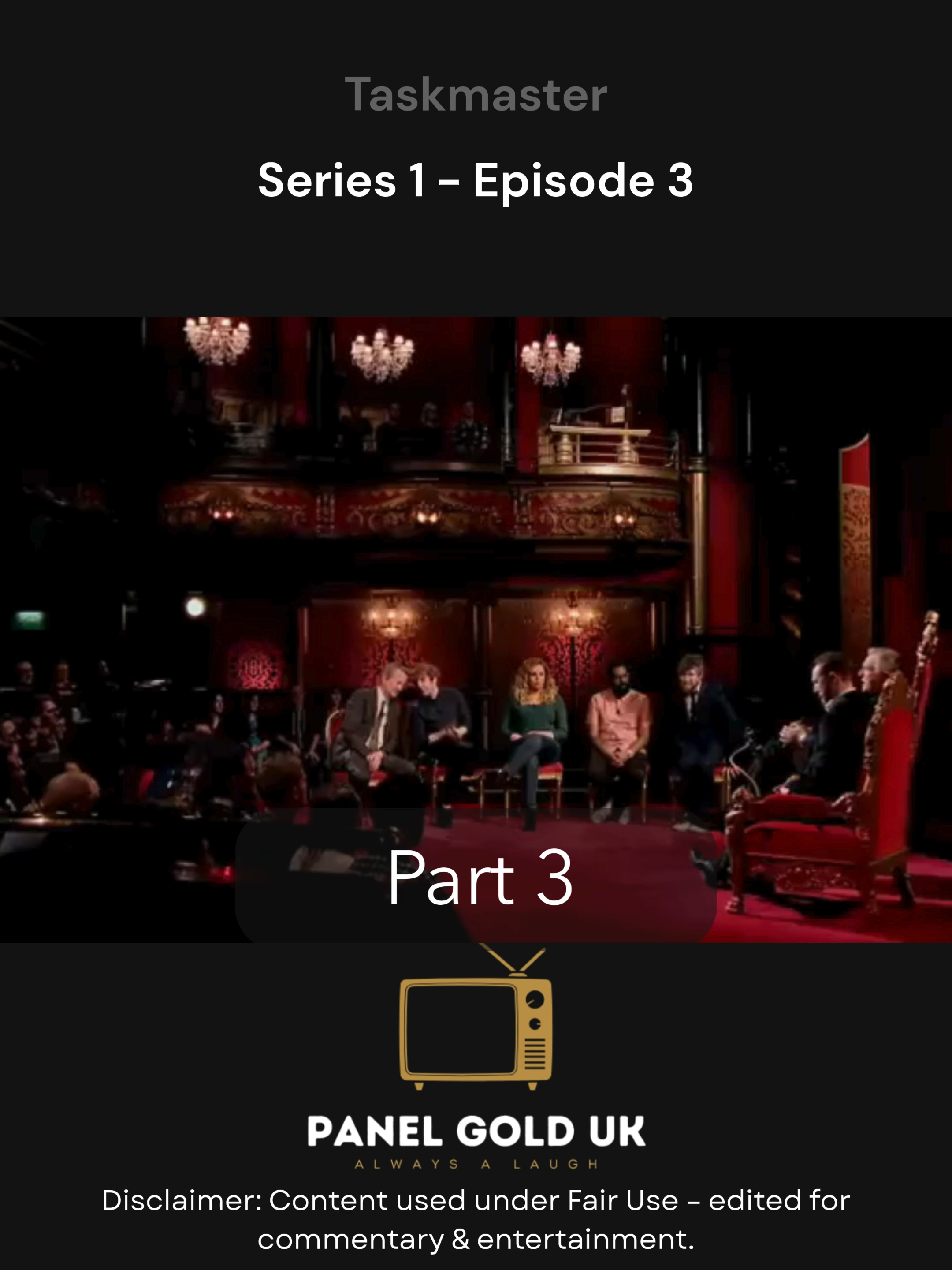 👉 Taskmaster Series 1 Episode 3 - Part 3 👈 Watche the funniest Taskmaster moments, Last one Laughing Highlights, and classic British Comedy Clips. Follow for daily Taskmaster content and the best UK Panel Show Clips. #taskmaster #britishcomedy #britishhumour #comedy #funnclips