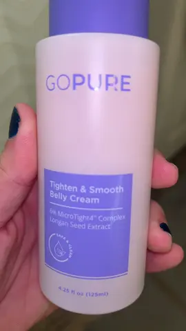 Crazy to see a difference after a few days! Can’t wait to see what a month difference looks like!! #gopure #bellycream #firmingcream #tiktokshop #creatorsearchinsights 