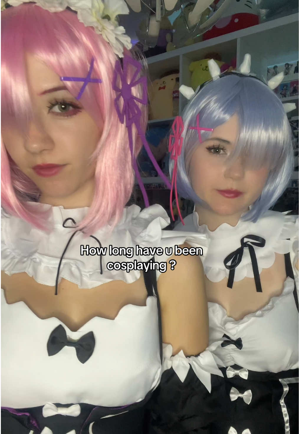 But like if u cant see the other eye no one will know😇🤫🤫 @Céleste #rezero #ramcosplay #remcosplay #cosplay #rezerocosplay 