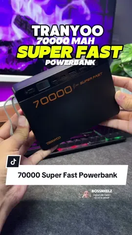 Legit and SuperFast na Powerbank mga boss  #tranyoo #superfastpowerbank #fastchargingpowerbank #tranyoo70000mahpowerbank 