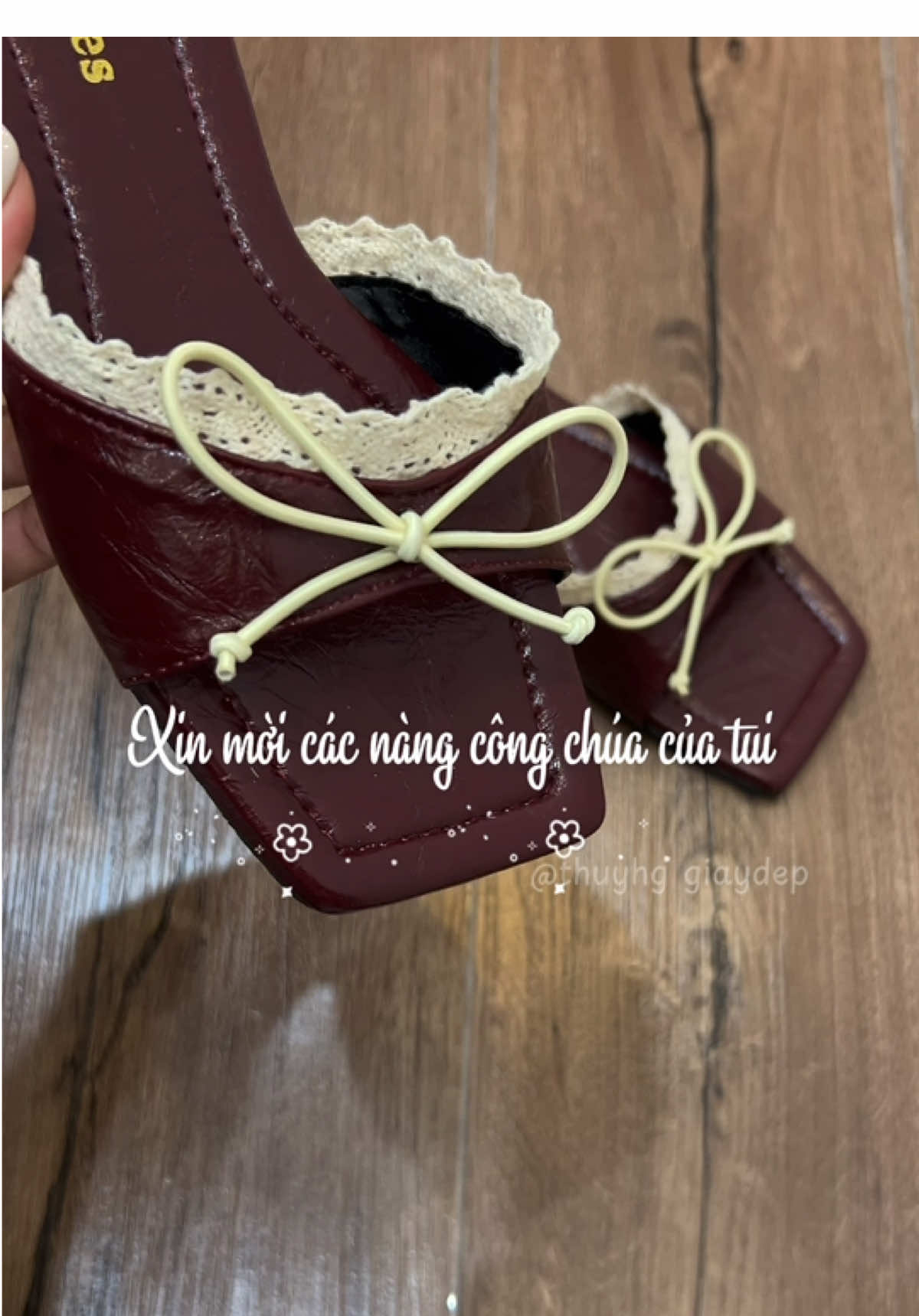 Dé xinh bánh bèo, dép nữ xinh, dép bệt nơ #giaydep #giaydepnu #dép #thuyhgreview #depbet 