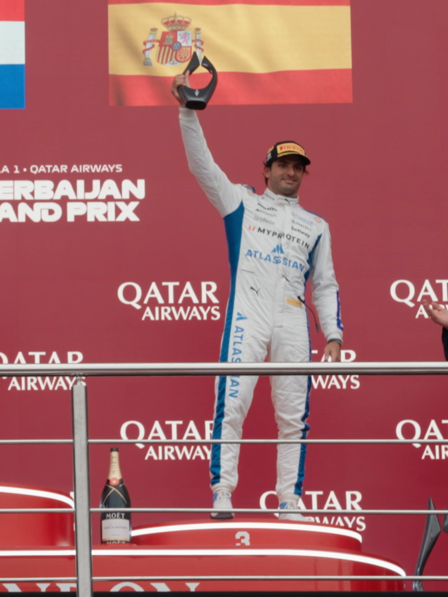 Our first visit to the podium since 2021 💙 #f1 #f1tiktok #azerbaijangp #carlossainz