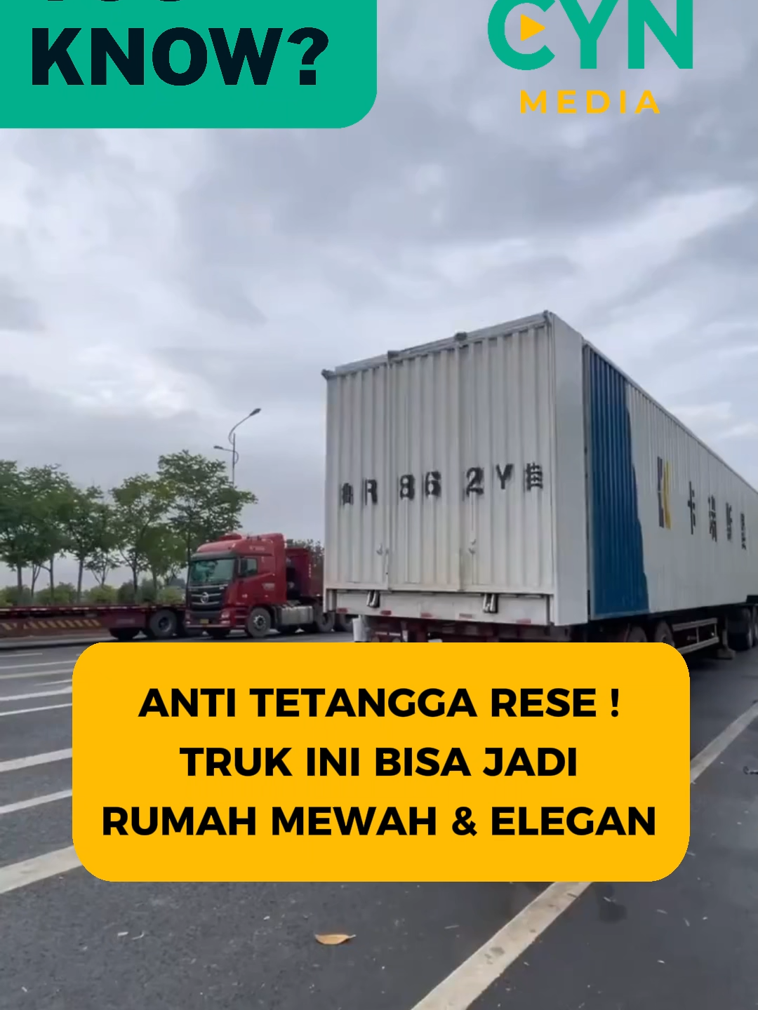 Dari luar kelihatan kayak truk biasa… Tapi dalam beberapa menit bisa berubah jadi rumah mewah lengkap dengan kamar tidur dan ruang kerja! Interiornya elegan, modern, dan super nyaman. Dan yang paling penting… bisa pindah kapan aja kalau tetangga mulai rese! Hunian fleksibel untuk hidup lebih bebas. #PortableHouse #AntiTetanggaRese #FutureLiving #Inovasi #SmartHome