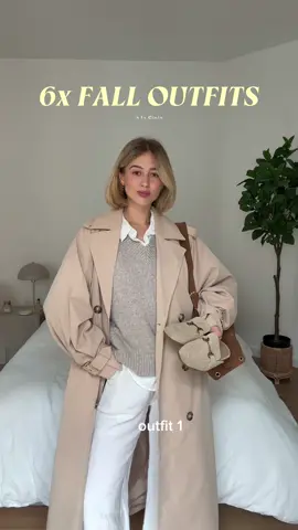 welches gefällt dir am besten?? 💌 🍂 … mit einem trenchcoat sieht irgendwie jedes Outfit schön aus ooooder?  #fallfashion #outfitinspiration #autumnoutfits #autumnstyle 