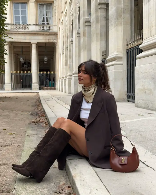 ig : Jodielapetitefrenchie #fashion #brownoutfits #fallvibes #outfitinspo 