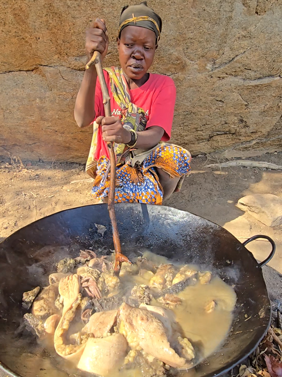 amazing cooking with fresh food #freshfooddaily #chaaba #dudukwe #hadzabetribe #wildlife 