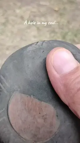 A hole in the sole of my shoe yes the damage is done.