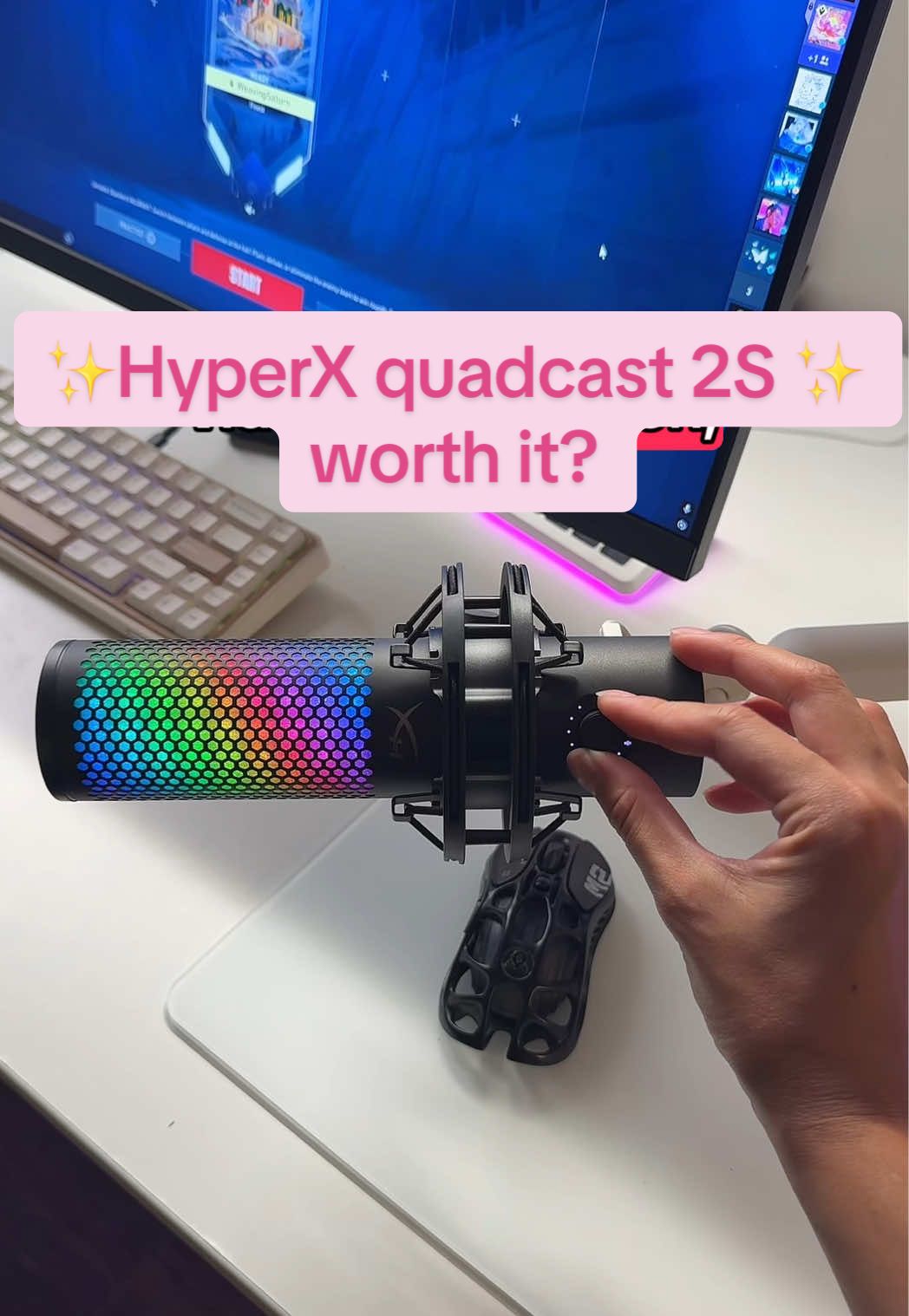 gorg and crispy?😩✨@HyperX  #hyperx #hyperxquadcast #microphone #GamingSetup #creatorsearchinsights 