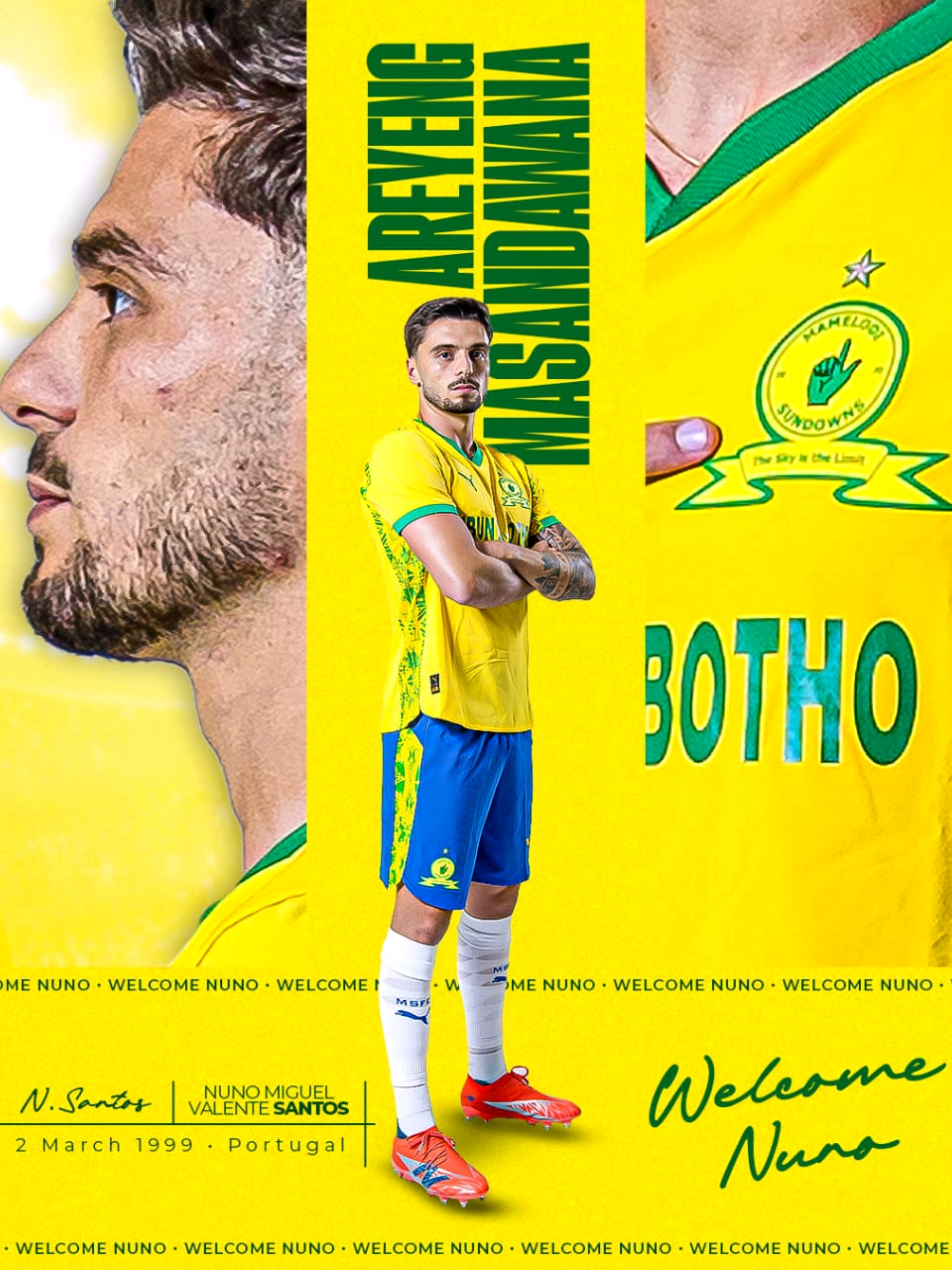 Mamelodi Sundowns FC new midfielder Nuno sontos 🔥 #Sundowns #southafrica #PSL #SportsOnTikTok #betwaypremiership 