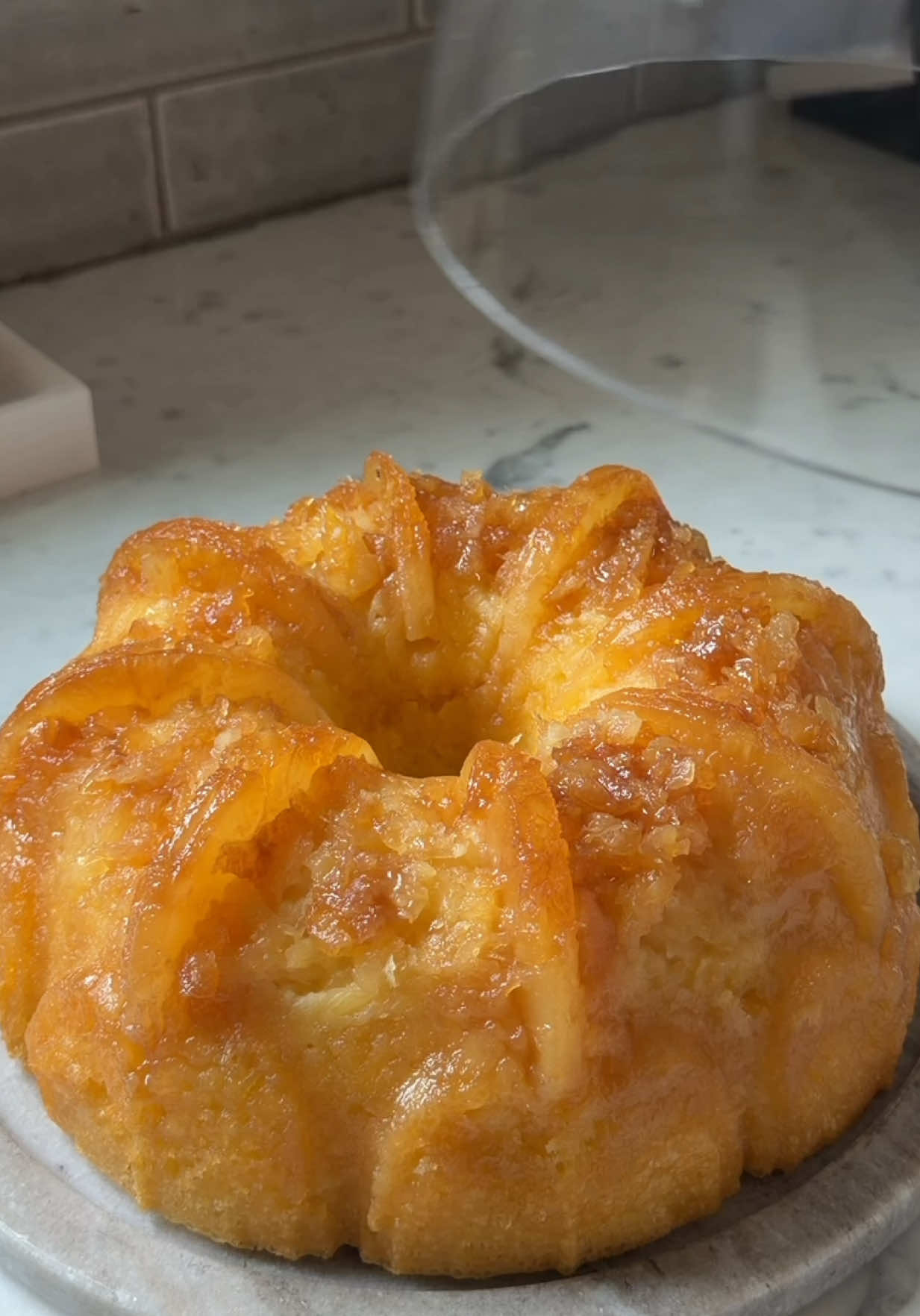 My Pineapple Bundt cake recipe 🍍🍰 ✨ #fyp #Foodie #pinappleupsidedowncake #recipes #pregnantlife 