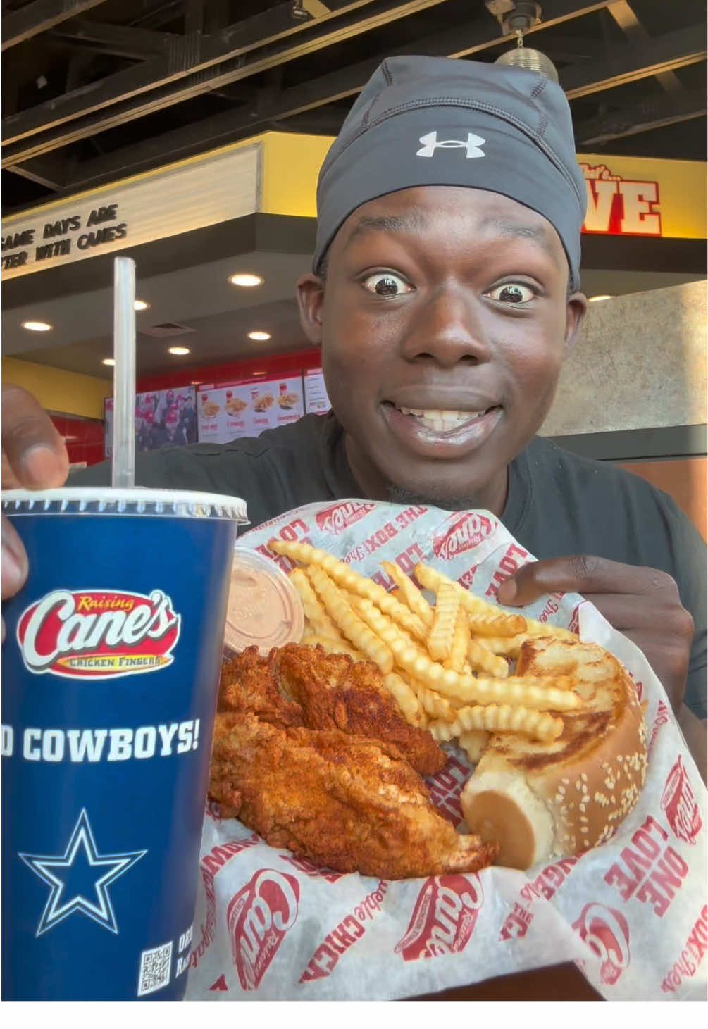 Trying Canes The New Spicy Chicken Tenders @Raising Cane's 🔥 #canesspicytenders #newfood  #raisingcanes #mukbang #trending  