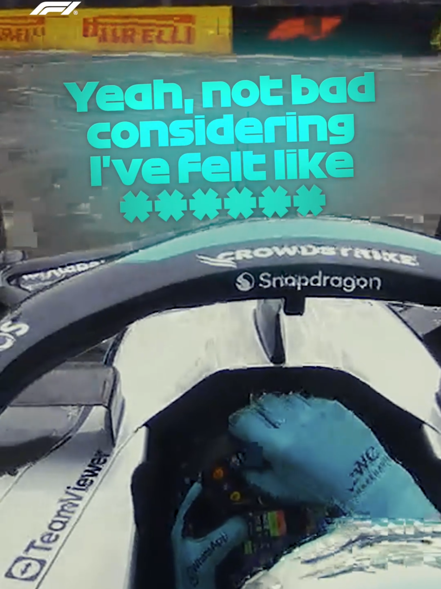 george russell mogged everyone to p2 after being too sick to come to track on thursday 🤒 #f1 #formula1 #azerbaijangp #georgerussell #mercedes