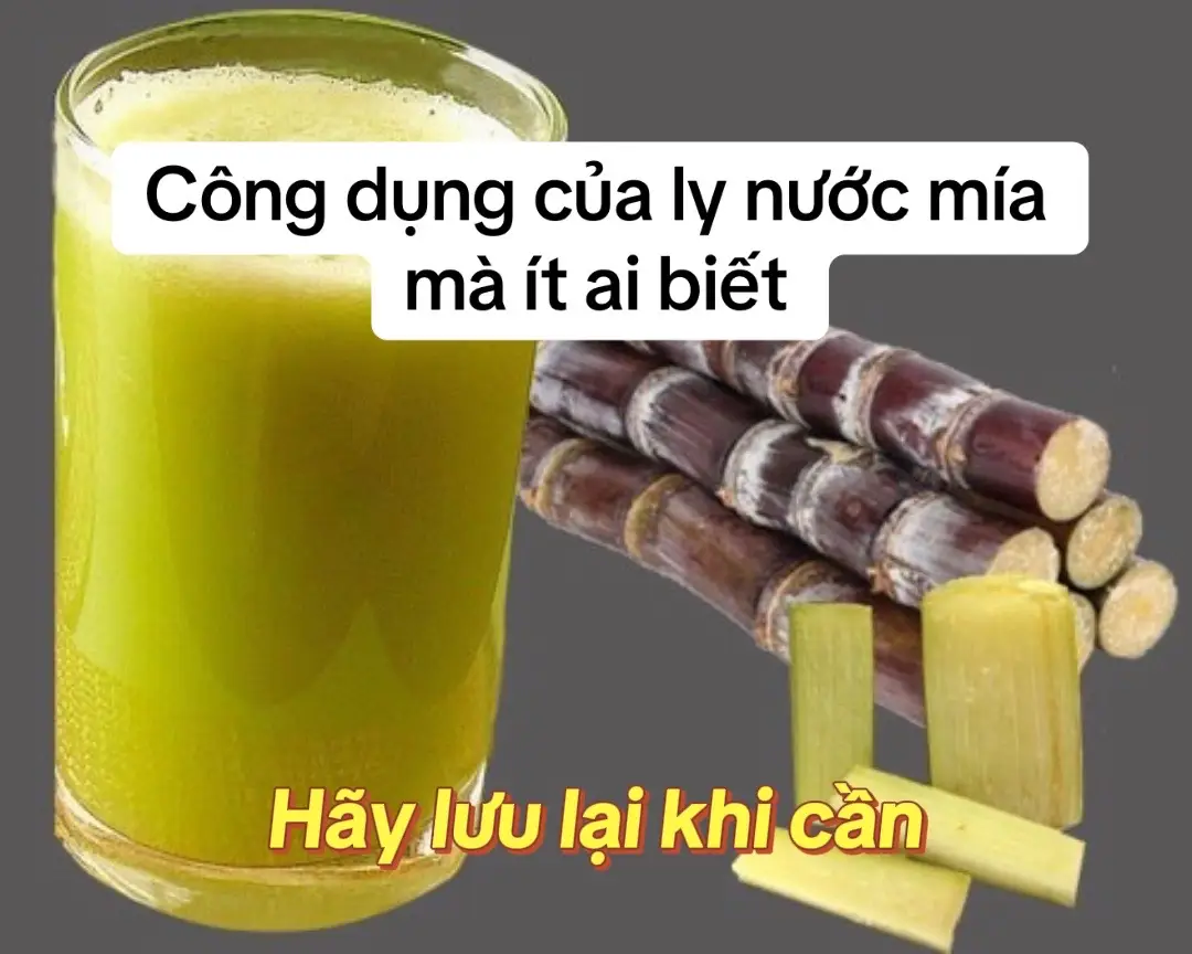 Nước mía – loại nước bình dân mà công dụng ‘đắt đỏ’ hơn bạn nghĩ #nuocmia #songkhoe #foryou 