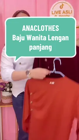 ANACLOTHES Baju Wanita Lengan panjang #atasanwanita #tiktokshop #tiktokshopindonesia 