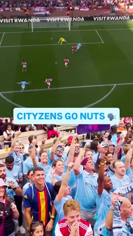 Man City fans were bringing the ENERGY after Haaland’s opening goal. #PremierLeague 