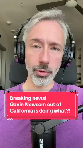 Breaking news! Gavin Newsom out of California is doing what?! #breakingnews #news #foxnews #california #gavinnewsom 