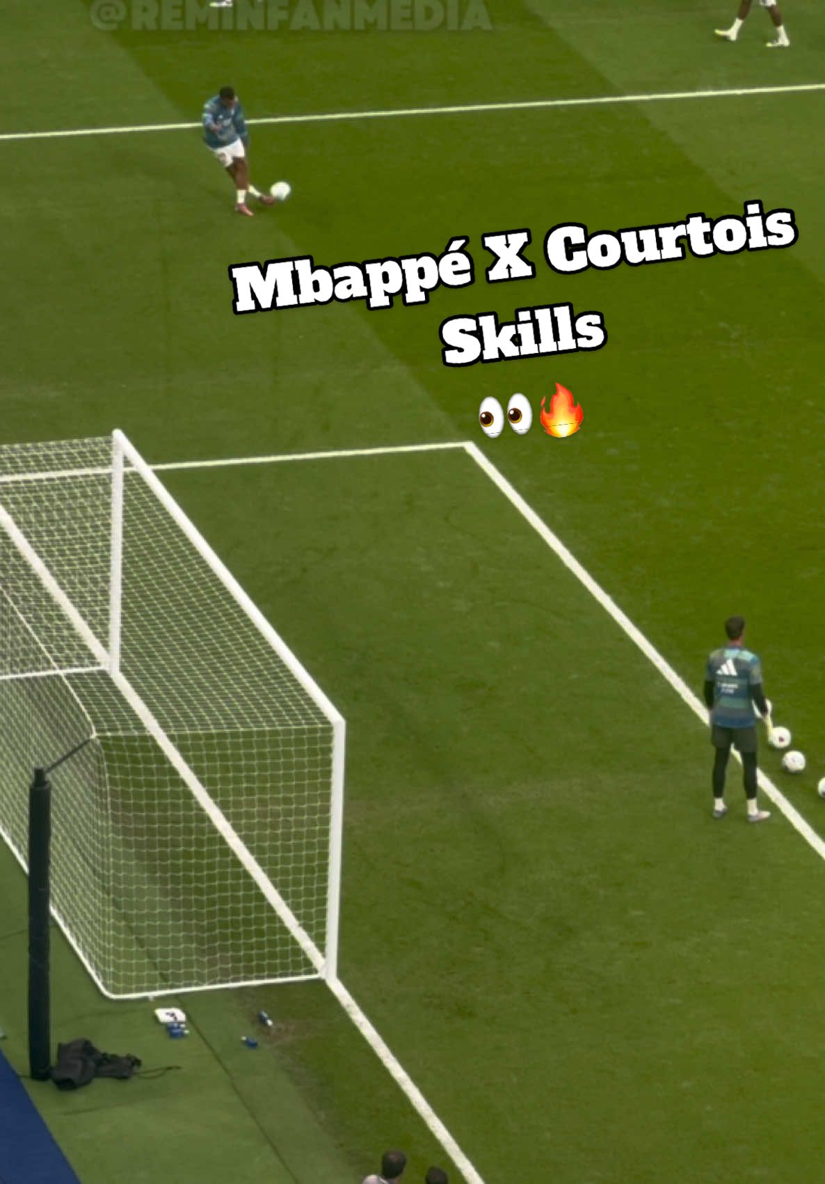 Courtois has 99 Finishing 😂🔥 #realmadrid #mbappe #courtois #football #fyp 
