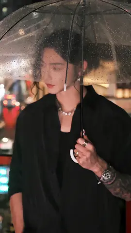 Don’t keep me waiting too long in the rain.  #asianboy #vibes #fyp #handsome #model 