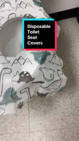 No disposable toilet seat covers in the public restroom?? Grab these to make sure you never have to worry about that again! #disposabletoiletseatcover #pottytrainingtips #travelhack #publicrestroomstruggle #travelessentials 