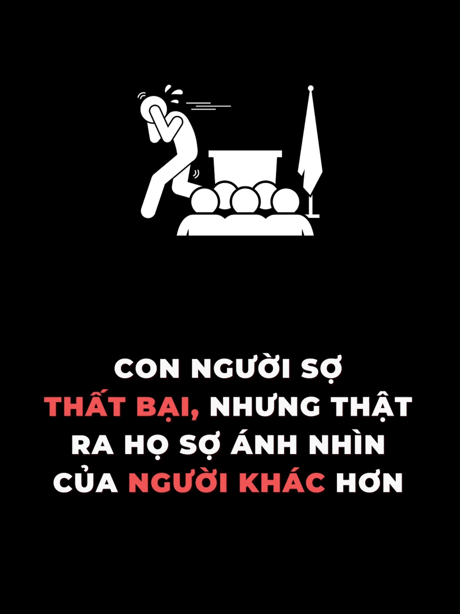 Con người sợ thất bại, nhưng thật ra họ sợ ánh nhìn của người khác hơn #tamlyhocthanhcong #mindset #thanhcong #xuhuong #viral #learnontiktok