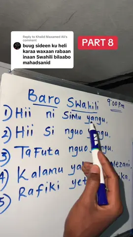 Replying to @Khalid Maxamed Ali buuga ka soo dalbo nambarka profile-ka saaran, #xerta_macalin_suleiman #isliinairobi #somalitiktok #barashadasawaxiliga #somalilandtiktok💚🤍❤ 