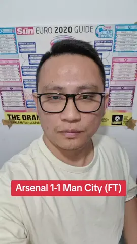 👌👌 Arsenal 1-1 Man City (FT) #UKMatchDayUKM 