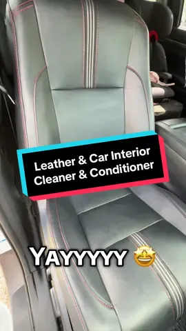 Yes I cleaned the rest, just started the clean up with the chair! #leathercleaning #carleathercleaner #cleancar #carinterior #carinteriorcleaning 