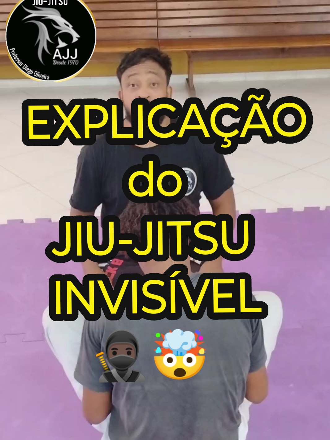 Explicando a técnica do JIU-JITSU INVISÍVEL 🥷🏿🤯 #jiujitsu #bjj #ninja #viral #oss 
