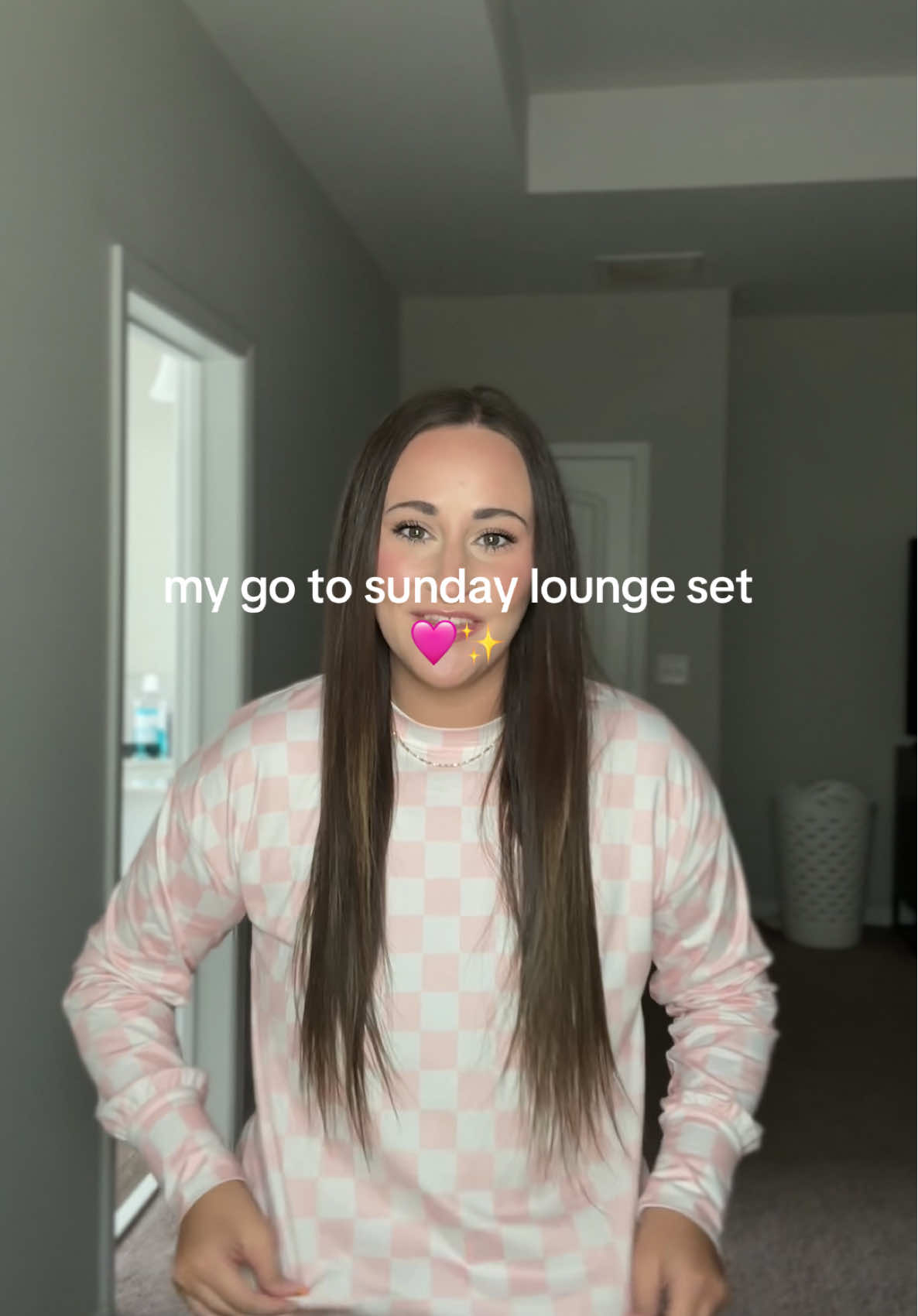there’s nothing better than a cute and cozy lounge set on a lazy sunday #loungewear #pajamas #pajamaset #sundayoutfit #tiktokshopfalldealsforyou 