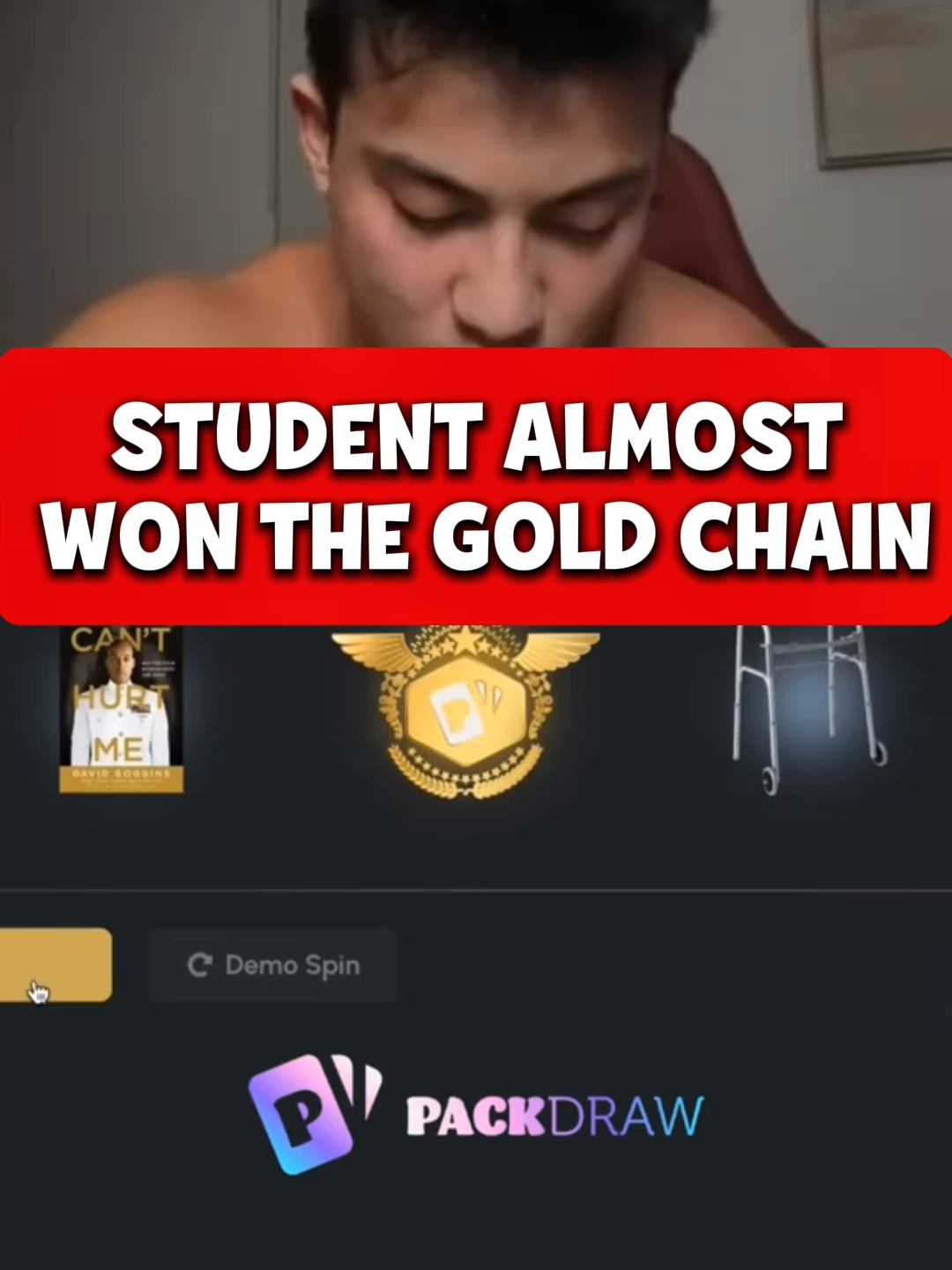 STUDENT ALMOST WON THE GOLD CHAIN